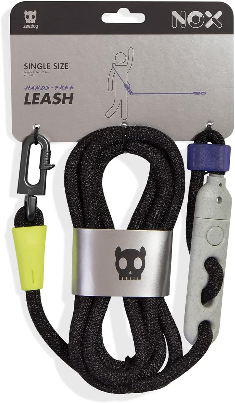 NOX 4-In-1 Hands-Free Dog Leash – Reflective, Adjustable Crossbody, Waist, and Long Leash – Versatile, Durable, and Comfortable