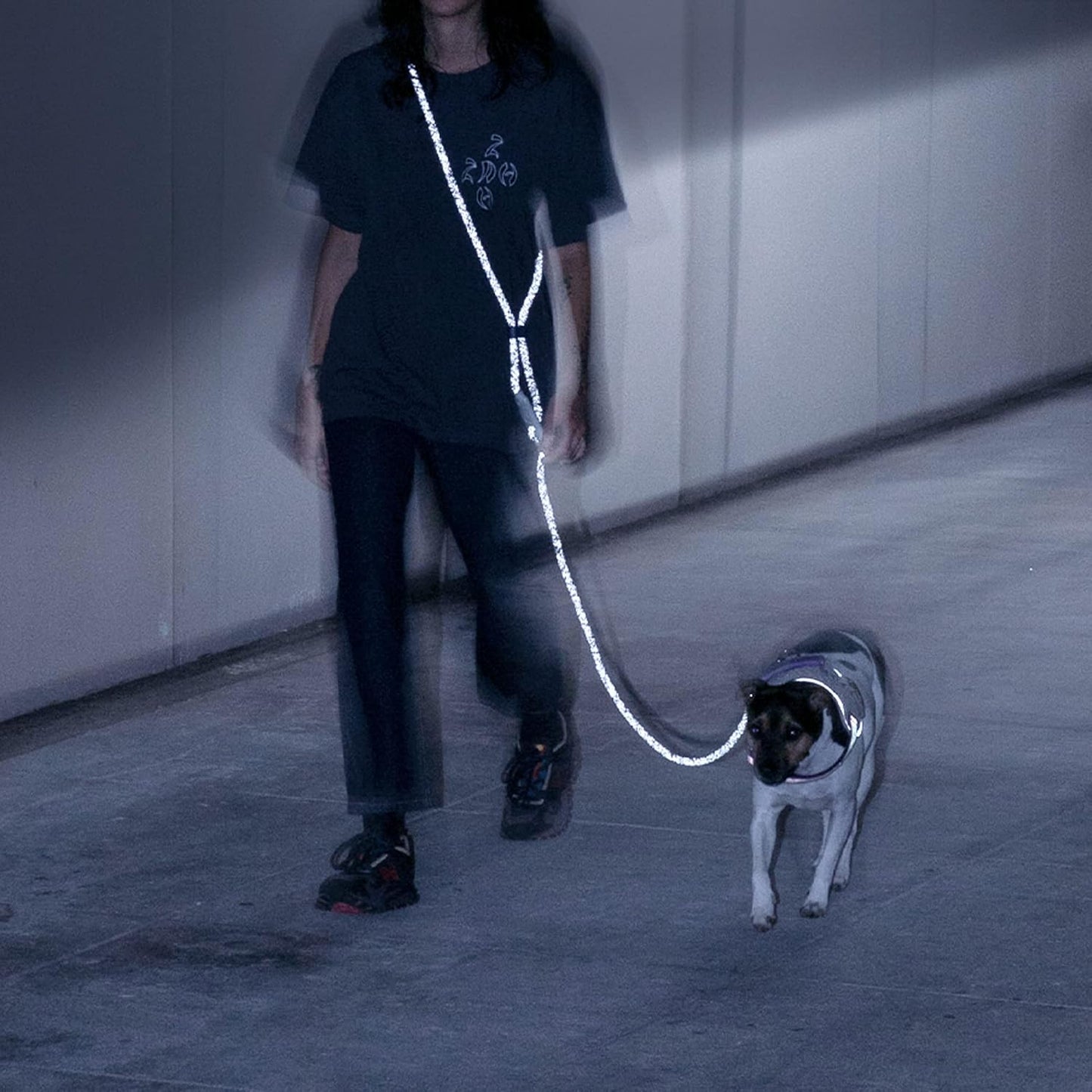 NOX 4-In-1 Hands-Free Dog Leash – Reflective, Adjustable Crossbody, Waist, and Long Leash – Versatile, Durable, and Comfortable